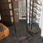 Freestanding grid rack